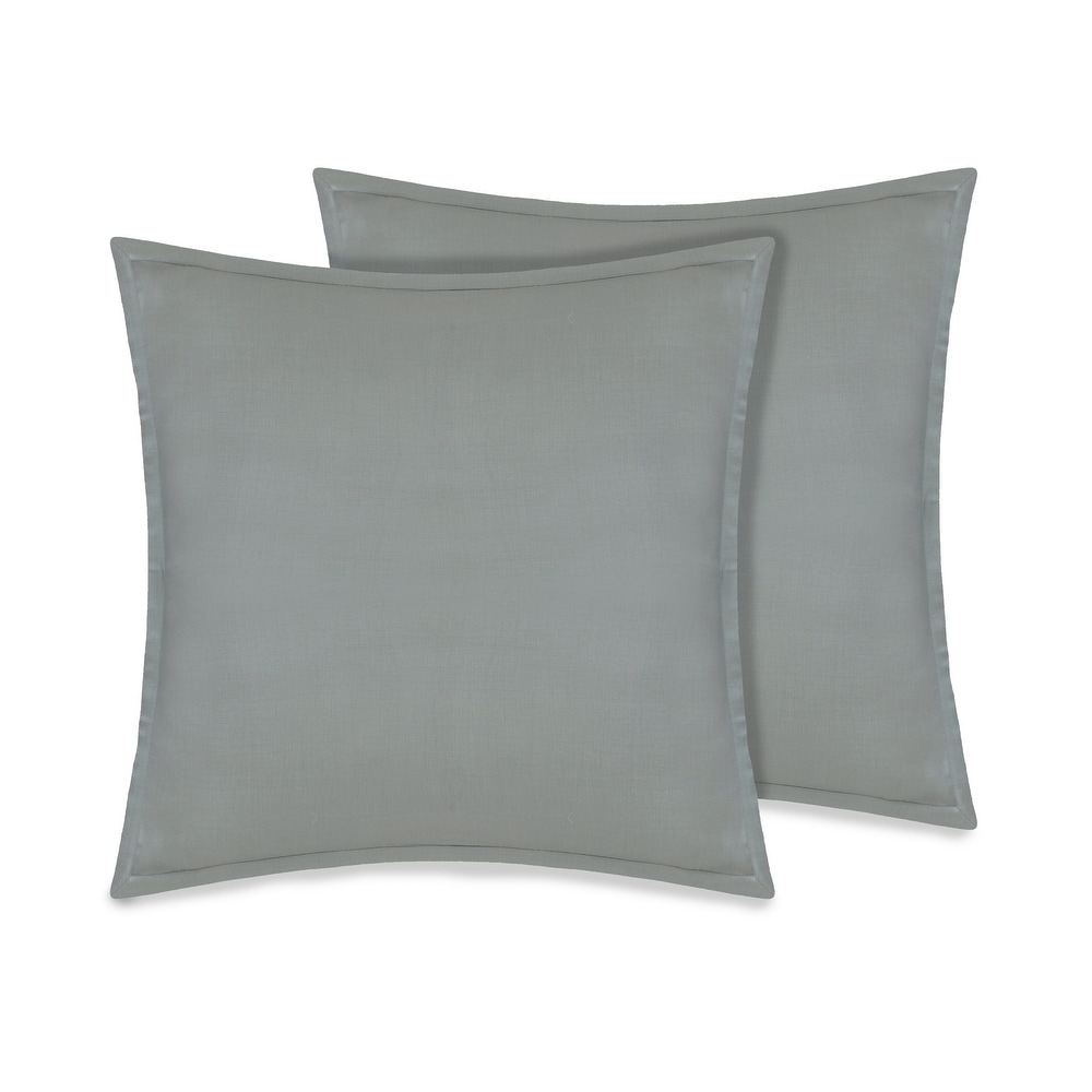 The Pillow Collection Elske Floral Bedding Sham Cactus Green European/26 x 26 The Pillow Collection Elske Floral Bedding Sham Cactus Green European/26 x 26